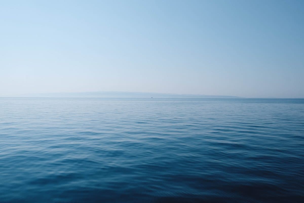 The Gulf of Mexico off Port Aransas on a calm morning